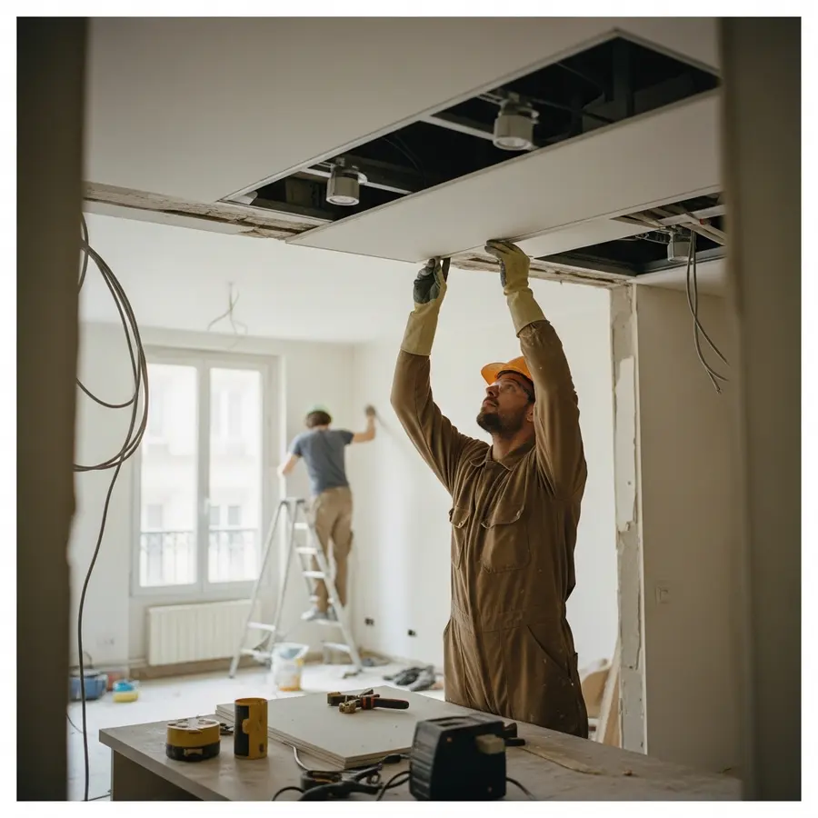 faux-plafond-cuisine-spots