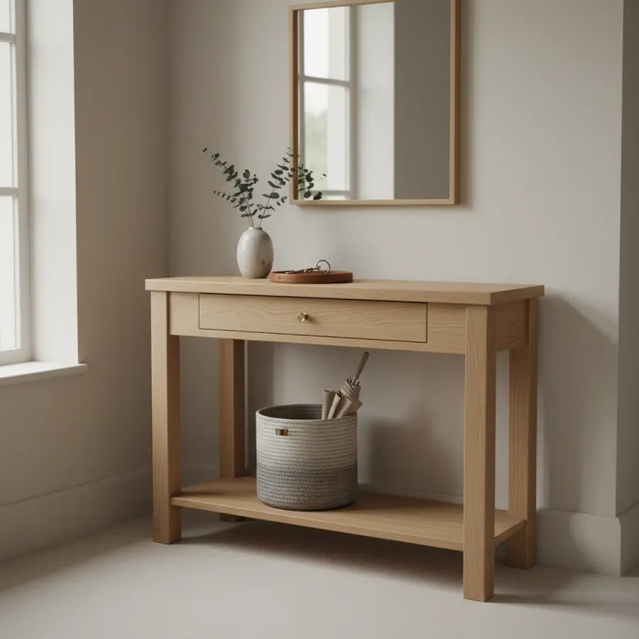 Meuble d'entrée pratique et élégant pour premier accueil dans votre intérieur
