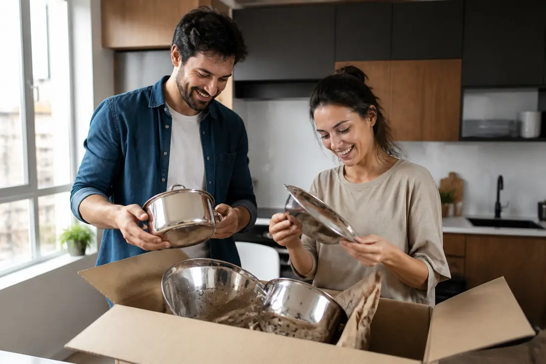 Unboxing de matériel de cuisine reçu à domicile avec l'avis cuisine addict sur les livraisons